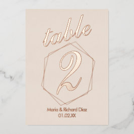 押し点々のある縁ど付けホイル表番号 箔招待状