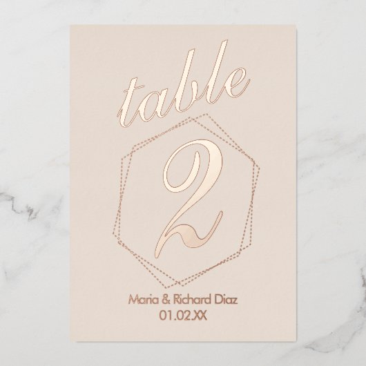 押し点々のある縁ど付けホイル表番号 箔招待状 (正面)