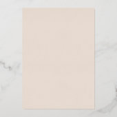 押し点々のある縁ど付けホイル表番号 箔招待状 (裏面)