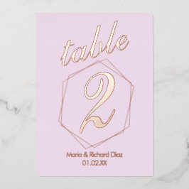 押し点々のある縁ど付けホイル表番号 箔招待状