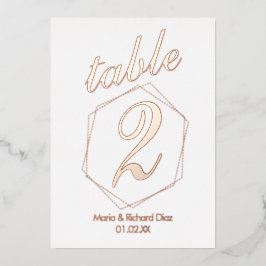 押し点々のある縁ど付けホイル表番号 箔招待状