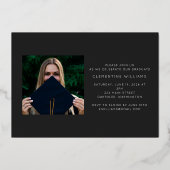 押し箔目盛ブロック目盛り箔招待状 箔招待状 (裏面)