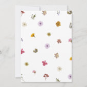 押し花の結婚式お知らせカード セーブザデート (裏面)