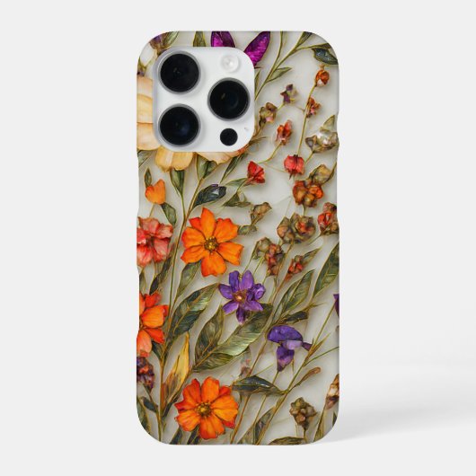 押し花アートiPhoneケース iPhoneケース (裏面)