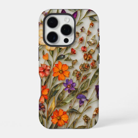 押し花アートiPhoneケース iPhoneケース (裏面)