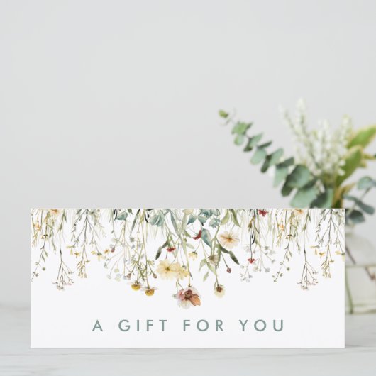 押し花ギフト券 (スタンド正面)