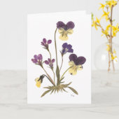 押し花デザイン カード (黄色い花)