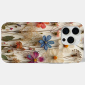 押し花デザイン クリア フローラル フォンケース Case-Mate iPhoneケース (裏面 (横))