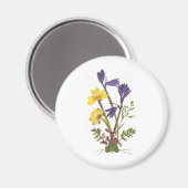 押し花デザイン マグネット (正面/裏面)