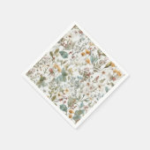 押し花フローラ水彩 スタンダードカクテルナプキン (角)