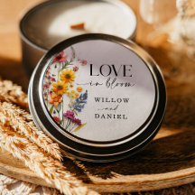 押し花ワイルドフラワーボホ結婚式用シール