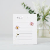 押し花列文房具デイリーノート紙 (スタンド正面)