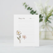 押し花列文房具ノート紙 (スタンド正面)