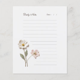 押し花列文房具ノート紙