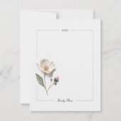 押し花文具パーソナライズされたノートカード ノートカード (正面)