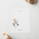 押し花文具パーソナライズされたノートカード ノートカード (正面/裏面インサイチュ)