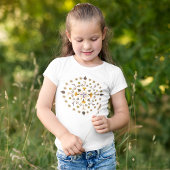 押し花曼荼羅のボタニカルアート作品 Tシャツ