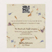 押し花紙スタイル折り名刺 名刺 (外部フラット)