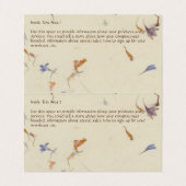 押し花紙スタイル折り名刺 名刺 (内部フラット)