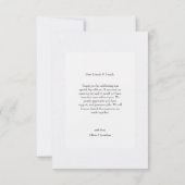 押し花結婚のサンキューカード サンキューカード (裏面)