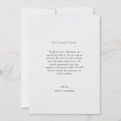 押し花結婚のサンキューカード サンキューカード (裏面)