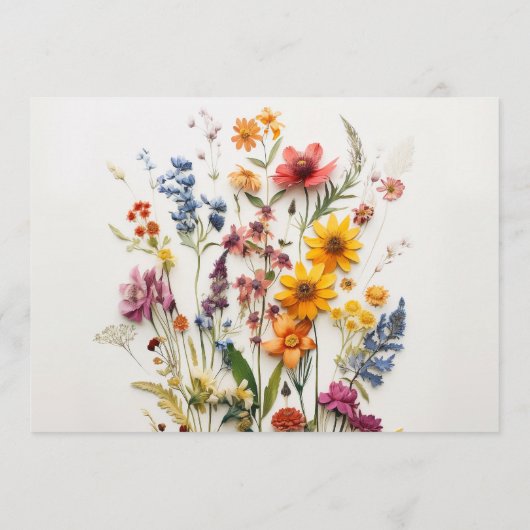 押し花野花結婚のアドバイスカード アドバイスカード (裏面)