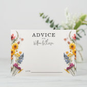 押し花野花結婚のアドバイスカード アドバイスカード (スタンド正面)