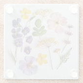 押し花 ガラスコースター (裏面)