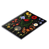 押し花,ボホワイルドフラワー,ヴィンテージボタニカ ノートブック (左側)