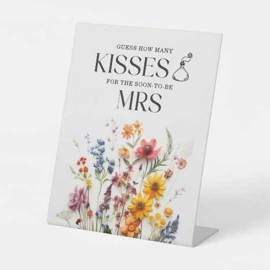 押し花 ワイルドフラワー キスの数 サイン (正面)