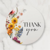 押し花 ワイルドフラワー ブライダルシャワータグ フェイバータグ (正面)