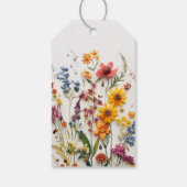 押し花 ワイルドフラワー ベビーシャワータグ ギフトタグ (裏面)