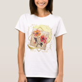 押し花 Tシャツ (正面)