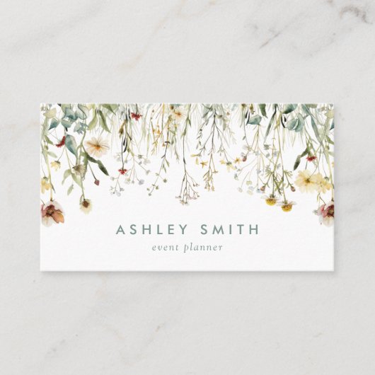 押し花QRコード名刺 名刺 (正面)