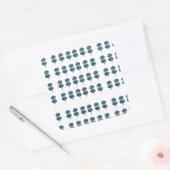 押し花Tシャツ、Boho Wildflowers スクエアシール (封筒)