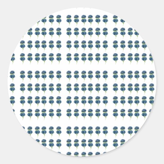 押し花Tシャツ、Boho Wildflowers ラウンドシール (正面)