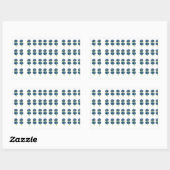 押し花Tシャツ、Boho Wildflowers 長方形シール (シート)