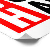 押す ポスター (角)