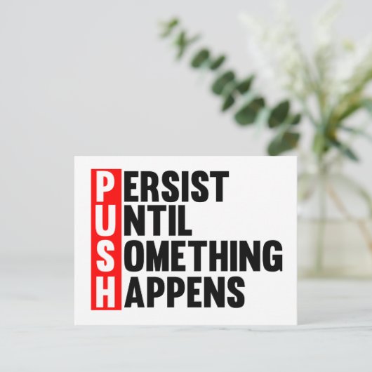 押す ポストカード (スタンド正面)