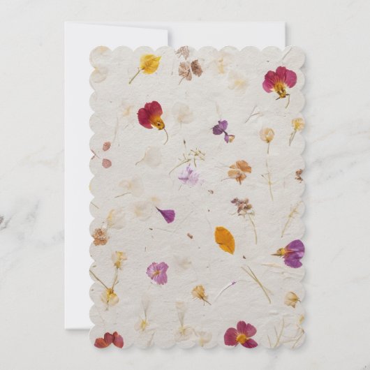 押フェイクし花紙スタイル結婚ズ 招待状