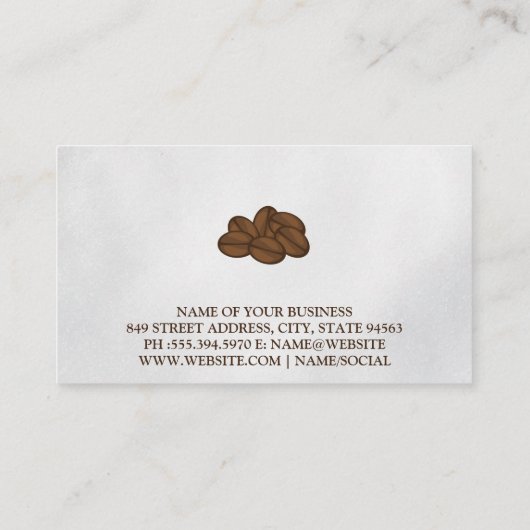 押フランスのす | コーヒー 名刺 (裏面)