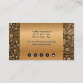 押フランスのす |木目 |コーヒー豆 ロイヤリティカード (裏面)