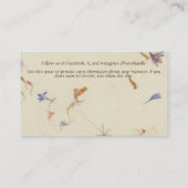 押花紙スタイル名刺 名刺 (裏面)