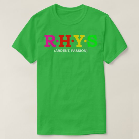 押韻の情熱1 Tシャツ (デザイン正面)
