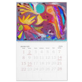 抽出の自然 カレンダー (2月 2026)