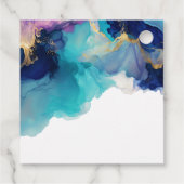 抽象アルコールインク流動アートビジネステンプレート「ありがとう」 フェイバータグ (裏面)