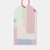 抽象アートのクリスマス ギフトタグ (裏面)