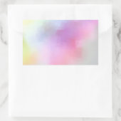 抽象アートの空白カラフルテンプレート モダン 長方形シール (バッグ)