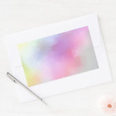 抽象アートの空白カラフルテンプレート モダン 長方形シール (封筒)