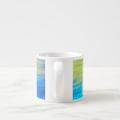 抽象アートの筆致がプリントされたコーヒーマグ エスプレッソカップ (裏面)